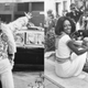 (L-R): Portrait of Academy Award winning American actress Cicely Tyson smiling and raising her arms in the air during a visit to London, February 19, 1973. Singer Diana Ross sitting in front of a bank of press photographers at a press conference to promote her film ‘Lady Sings the Blues’, in London, September 14, 1973.